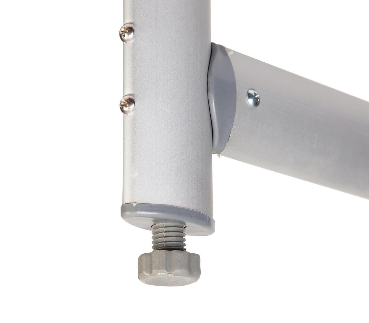 Bo-Camp - Tafel - Premium - Ovaal - Koffermodel - 120x80 Cm - Grijs