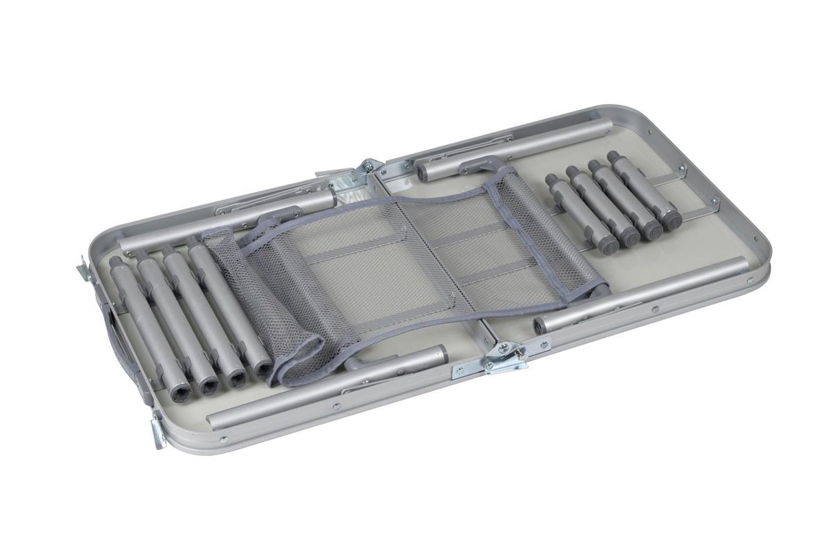 Bo-Camp - Side Table - Premium - Koffermodel - 80x40 Cm - Grijs