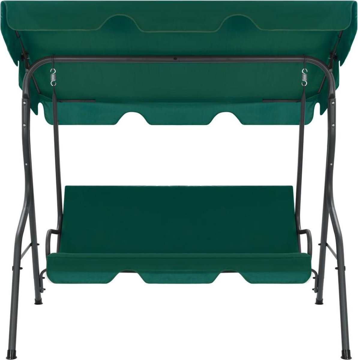 Vidaxl Schommelbank Voor Buiten 170x110x153 Cm Stof - Groen