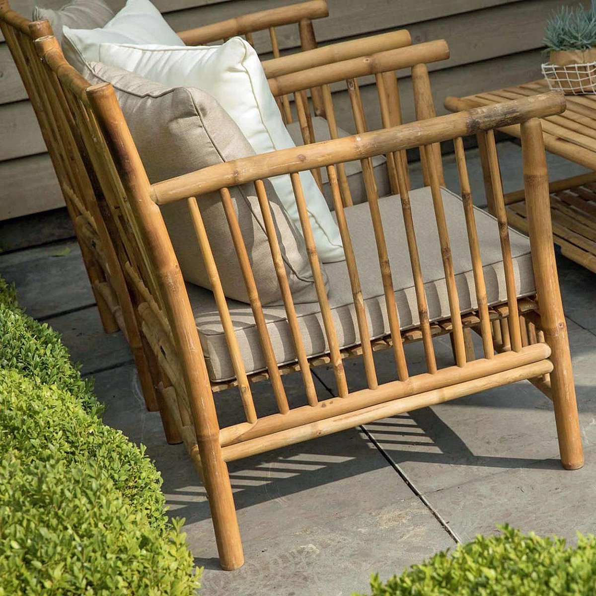 Exotan Bamboo Loungestoel - Bruin