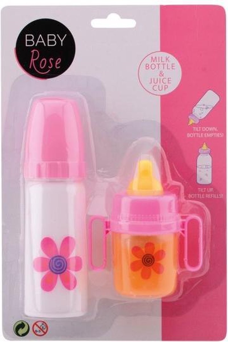 Johntoy Baby Rose Magische Drinkflessen 2 Stuks - Roze