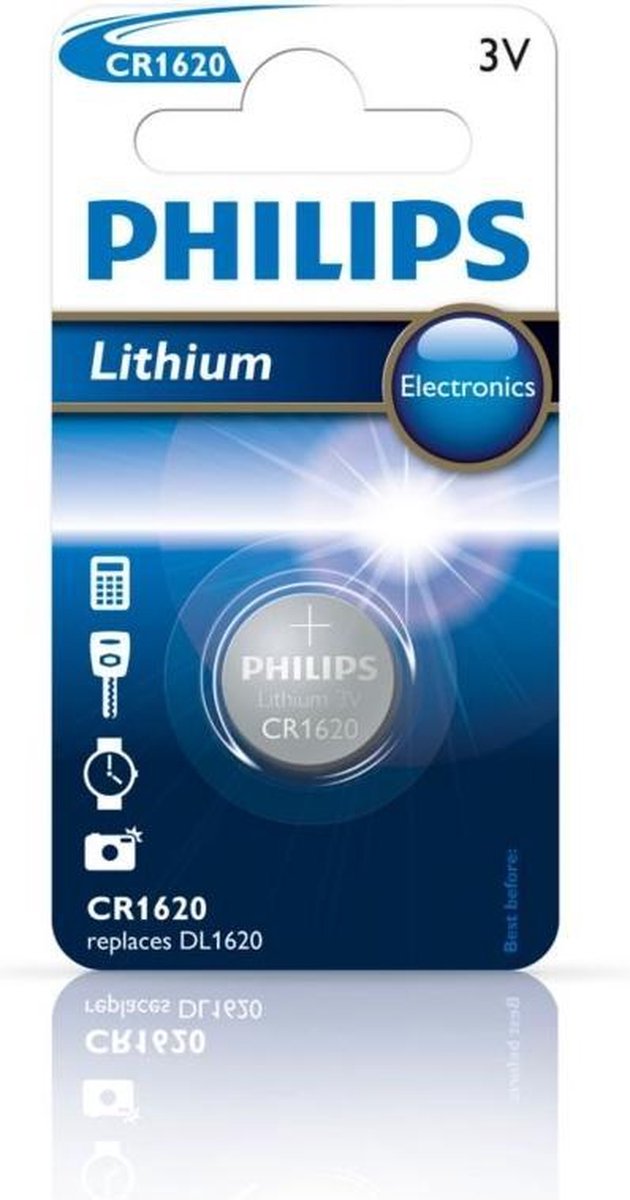 Philips Cr1620/00b Minicells Alkaline Batterij