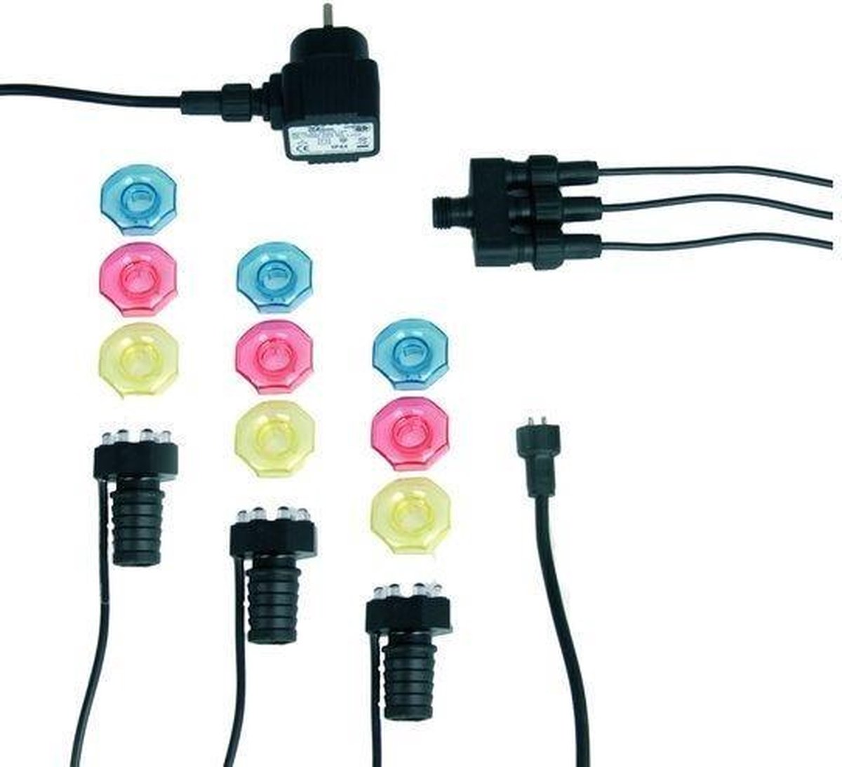 Ubbink Minibright Vijververlichting 3x8 LED's - Negro