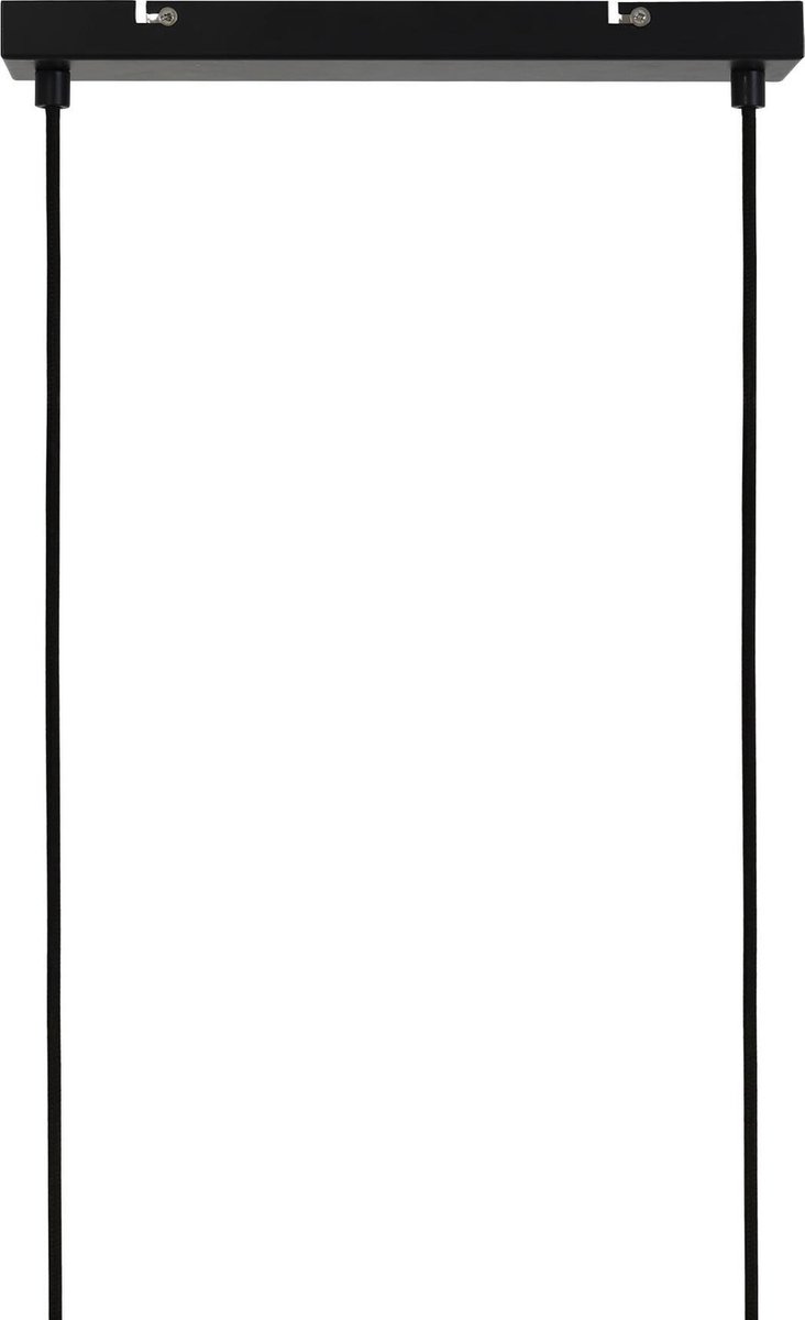 Light & Living Udine Hanglamp 5-Lichts 120x7x11,5 cm - - Zwart