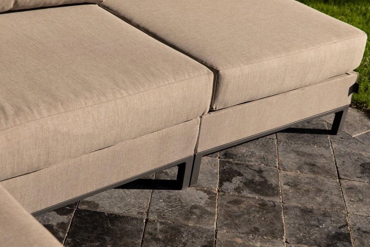 Exotan Sicilië loungeset rechts - taupe - Bruin