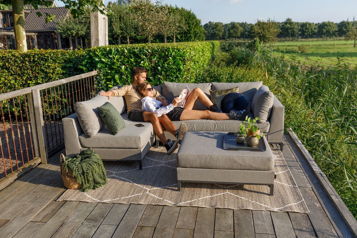 Exotan Sicilië loungeset rechts - taupe - Bruin