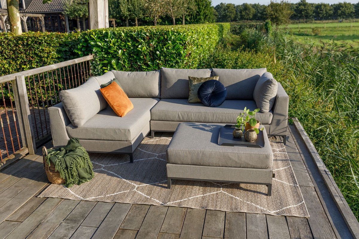 Exotan Sicilië loungeset rechts - taupe - Bruin