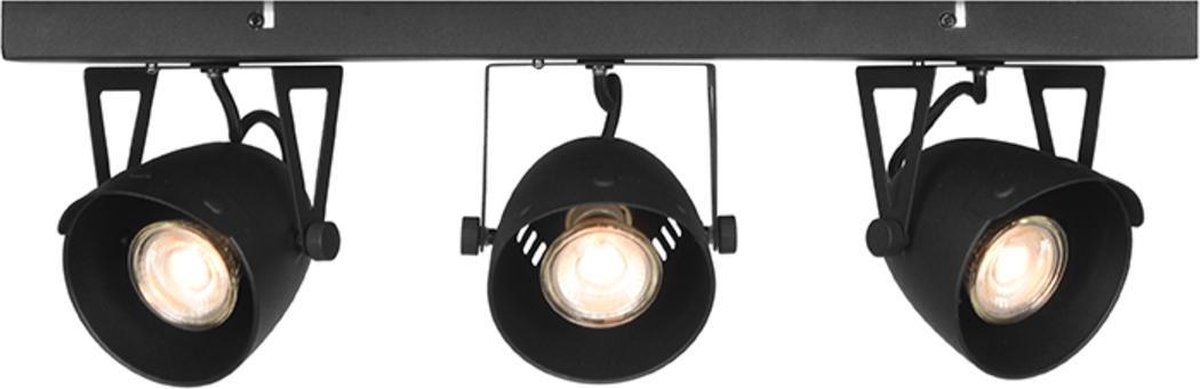 LABEL51 LED Spot Cap 3-light 48 x 10 x 14 cm - - Zwart