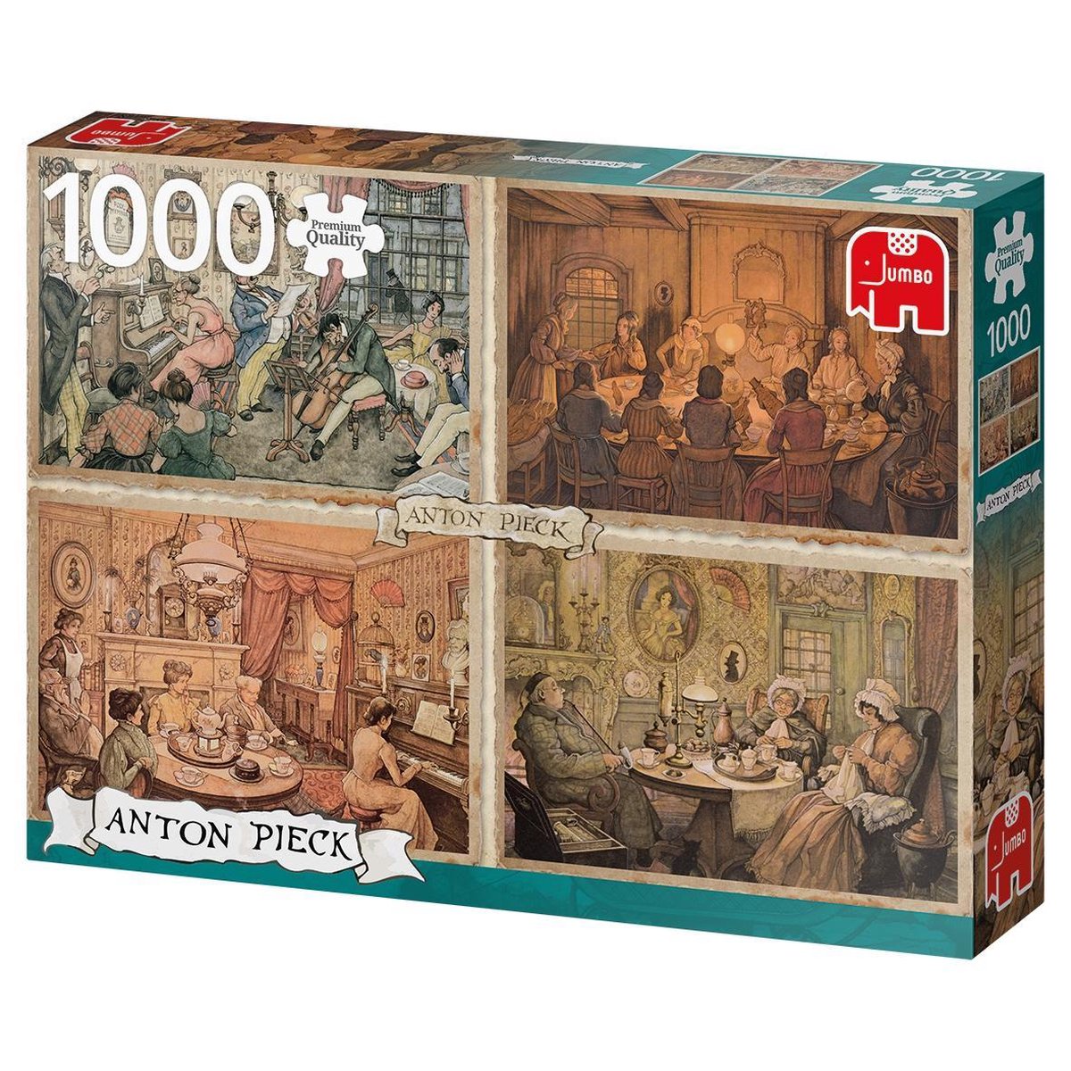 Jumbo Legpuzzel Anton Pieck: Living Room Entertainment 1000 Stukjes
