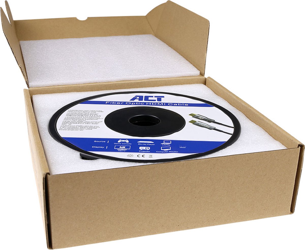 ACT AK3935 Optische HDMI 2.0 Kabel AOC/Hybride 4K/HDR Premium - 50 meter
