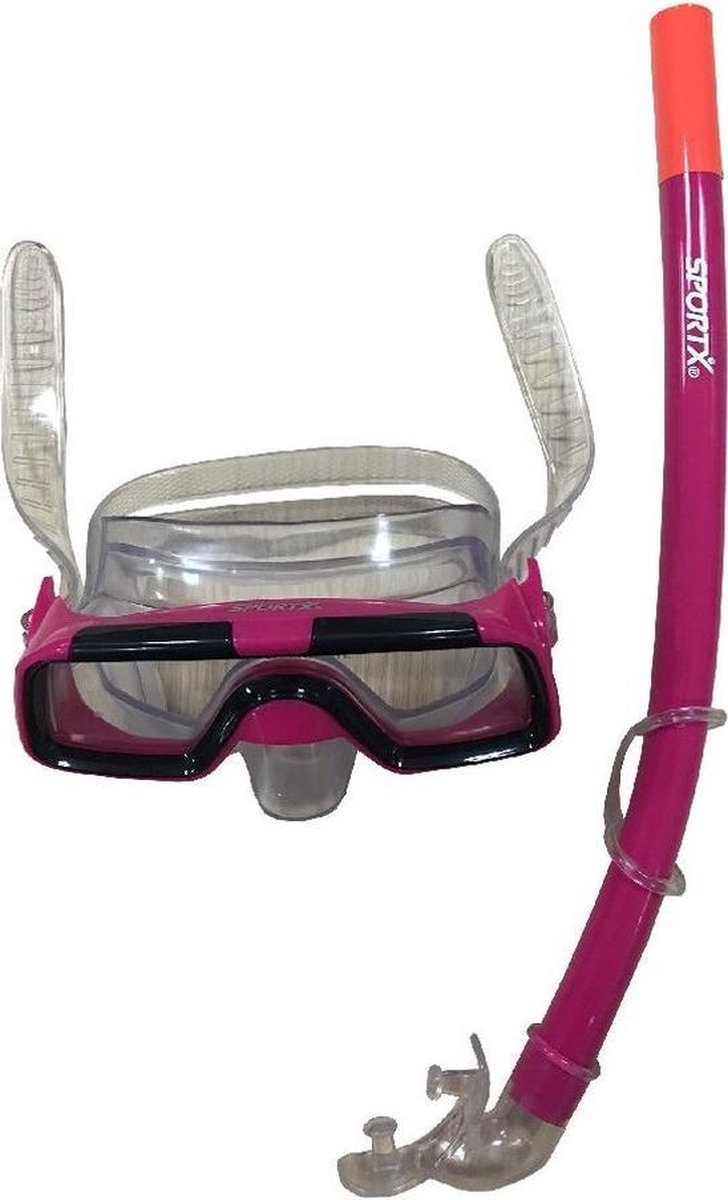 Sportx Snorkelset Voor Kinderen / Meisjes - Kids Snorkelset - Roze