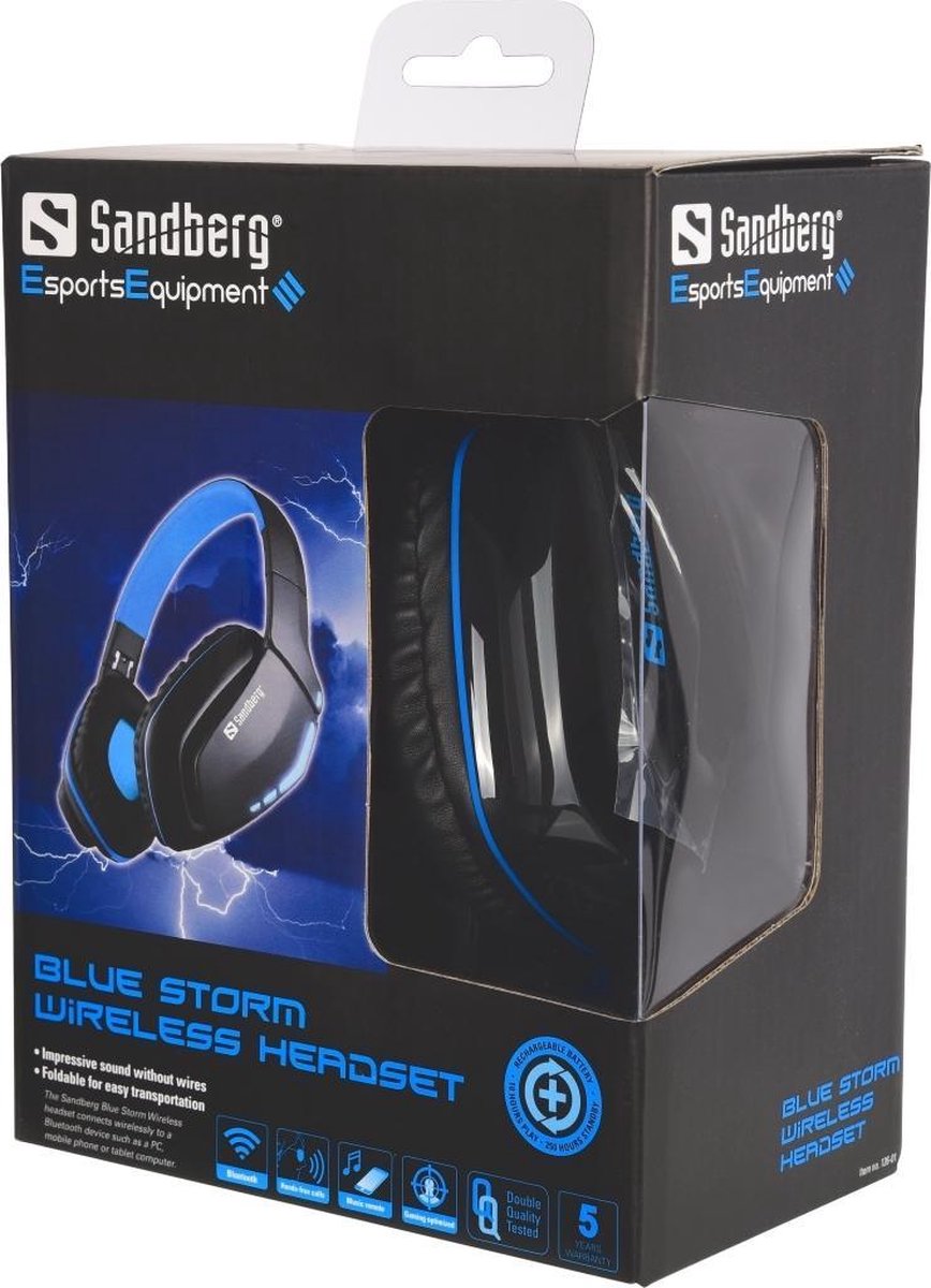 Sandberg Blue Storm Wireless Headset
