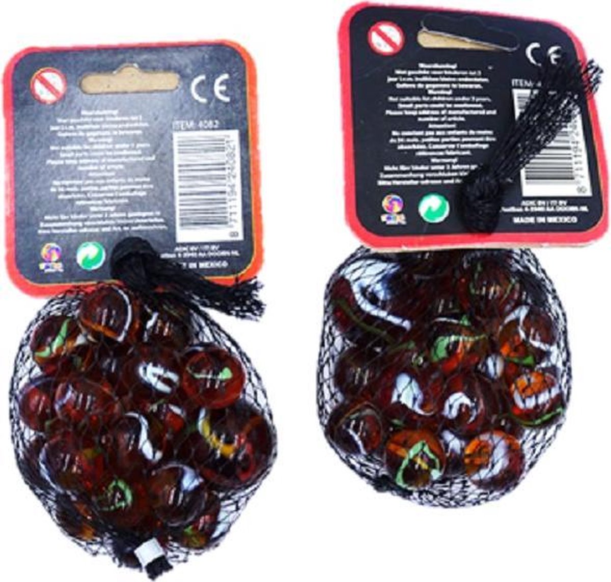Don Juan Knikkers Glazen Knikkers 42x Seamonster Kraken - Buitenspeelgoed - Knikkeren