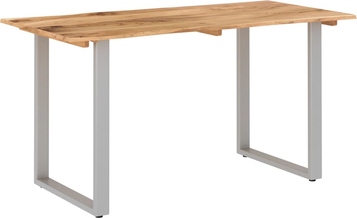 Vidaxl Eettafel 140x70x76 Cm Massief Acaciahout - Bruin