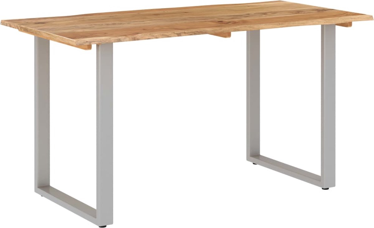 Vidaxl Eettafel 140x70x76 Cm Massief Acaciahout - Bruin