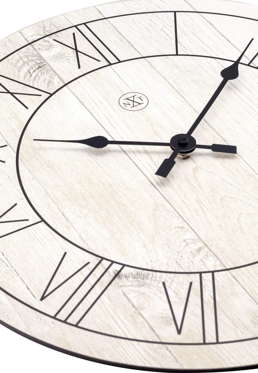 Wandklok Nxt Paul Dia 40cm Hout - Wit