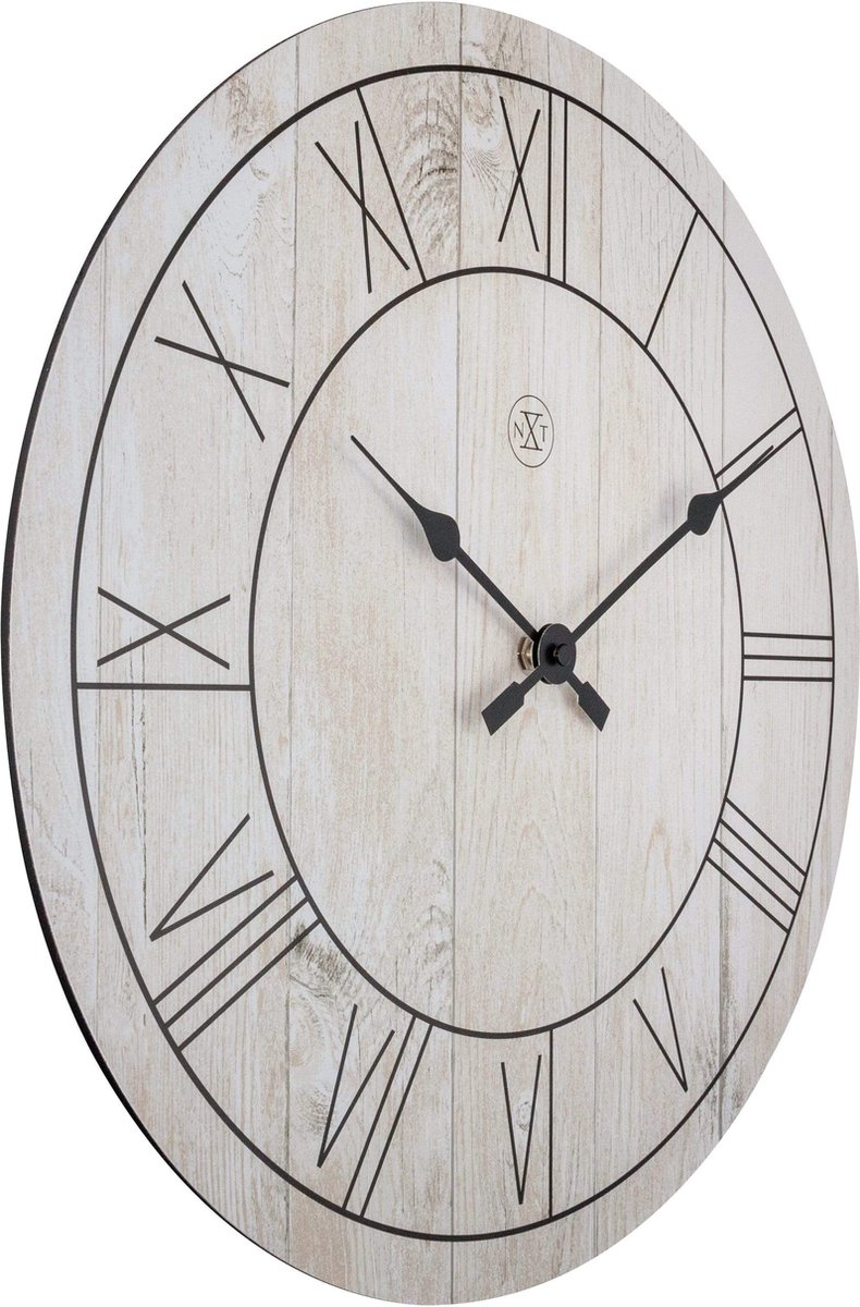 Wandklok Nxt Paul Dia 40cm Hout - Wit