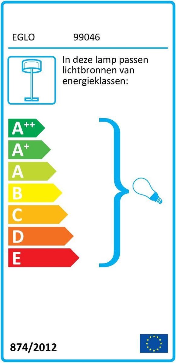 EGLO Maserlo 1 Vloerlamp - Zwart