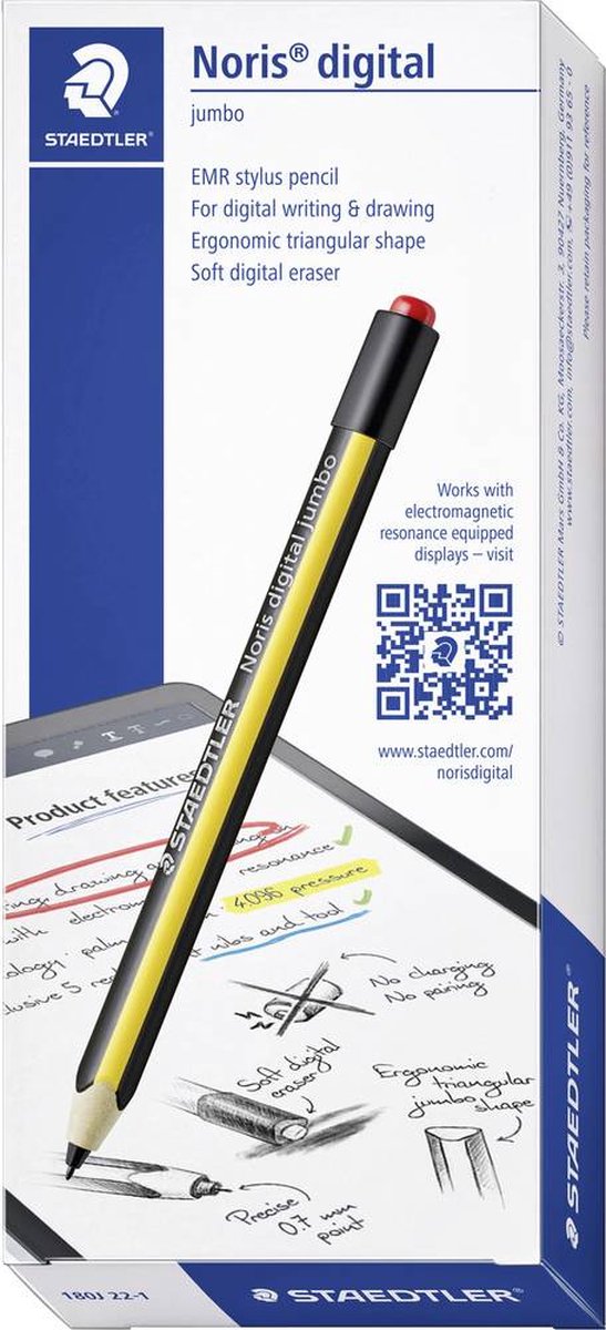 Staedtler 180J 22-1 stylus-pen Zwart, - Geel