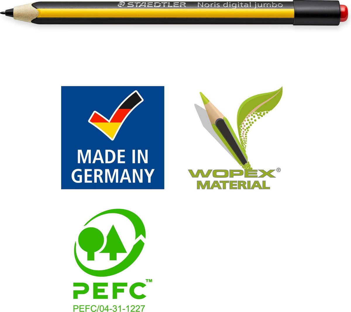 Staedtler 180J 22-1 stylus-pen Zwart, - Geel