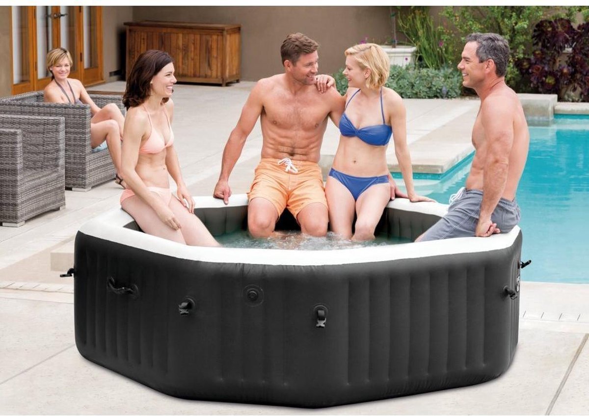 Intex Purespa Jet And Bubble Deluxe - Zwart
