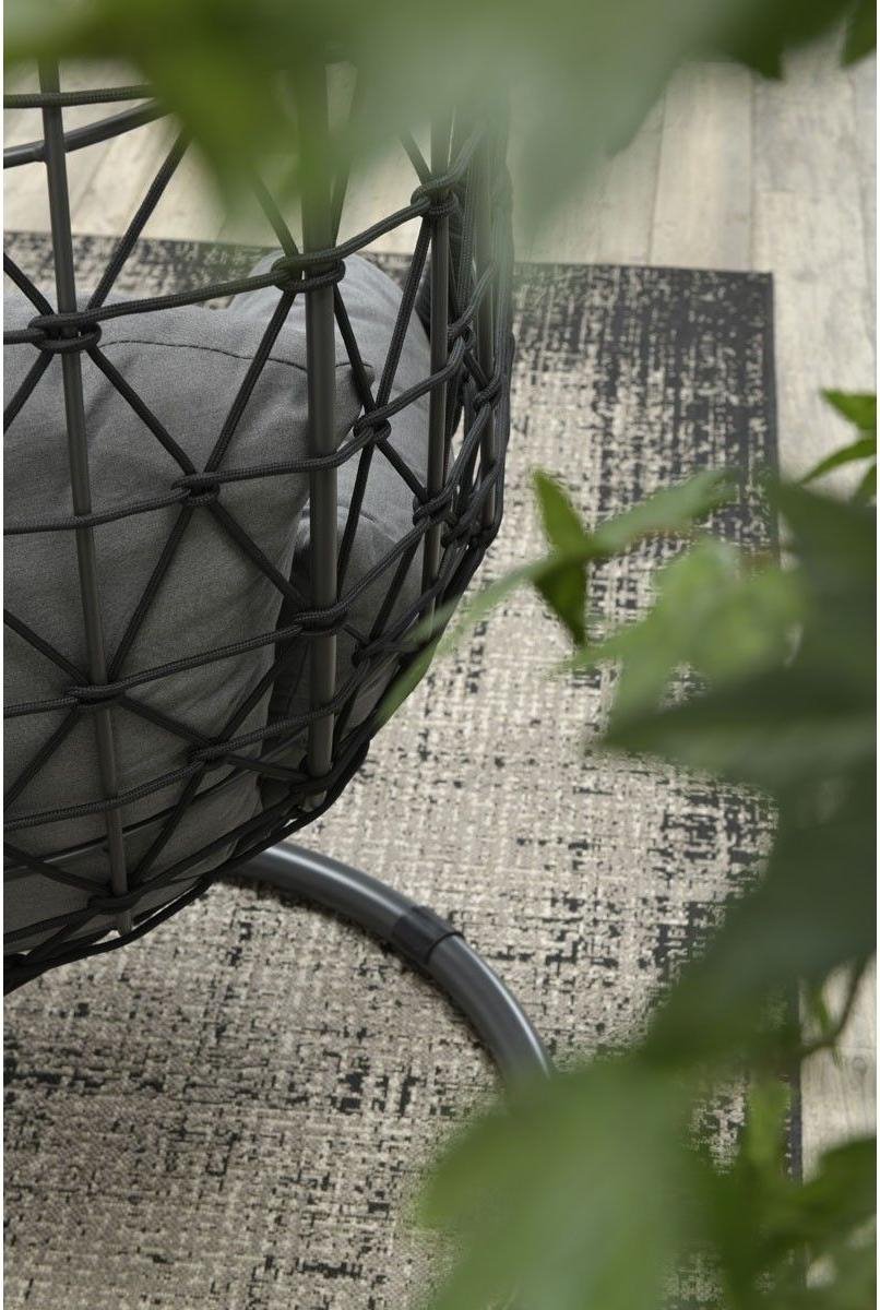 Garden Impressions Hangstoel Panama Hangstoel Ei - Rope - Zwart