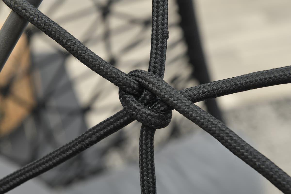 Garden Impressions Hangstoel Panama Hangstoel Ei - Rope - Zwart