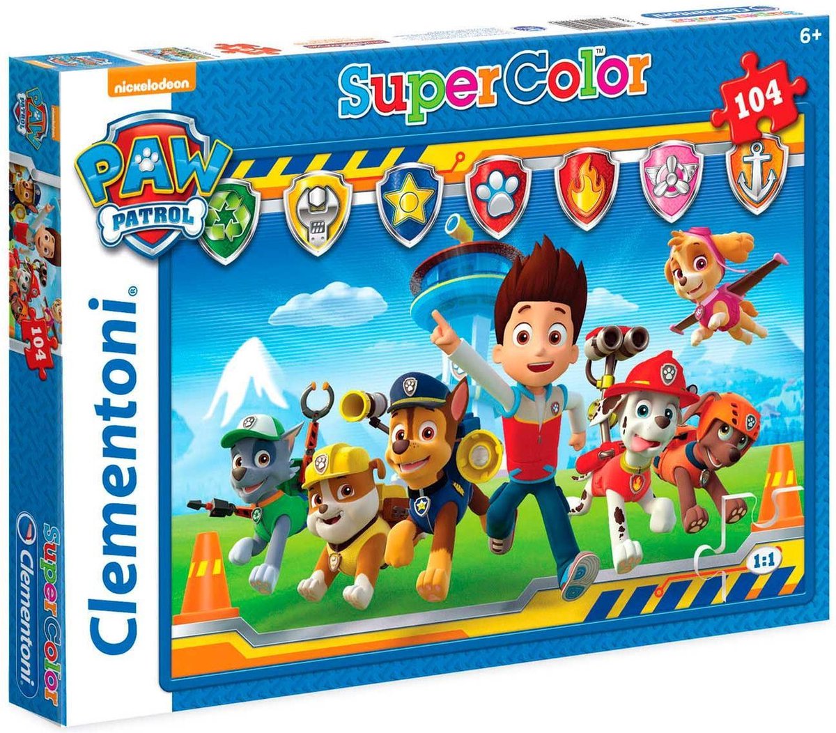 Clementoni Legpuzzel Paw Patrol 104 Stukjes 48,5 X 33,5 Cm