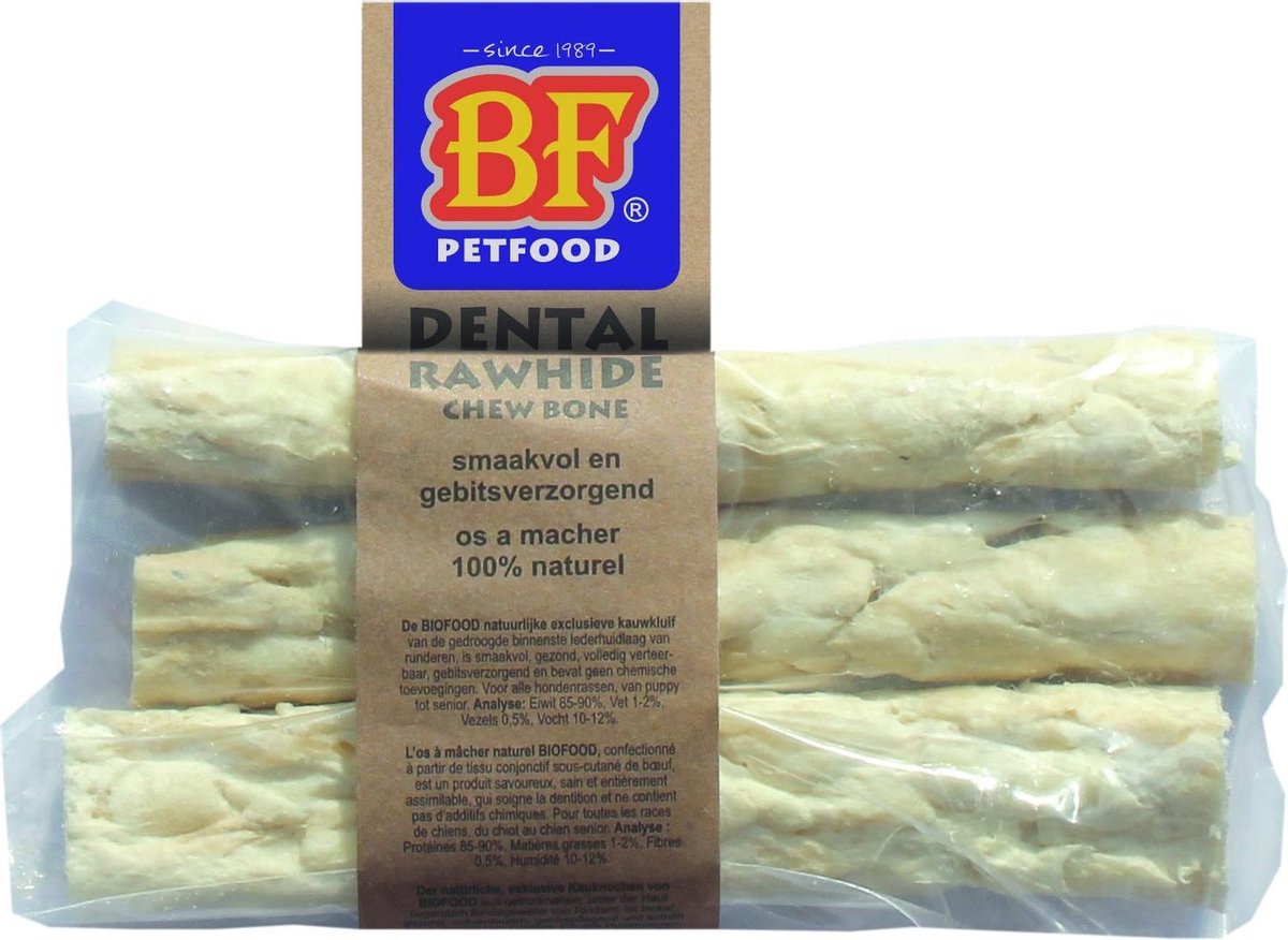 Biofood Dental Kaantjes Stick - Hondensnacks - Rund ca. 60 g 3 stuks