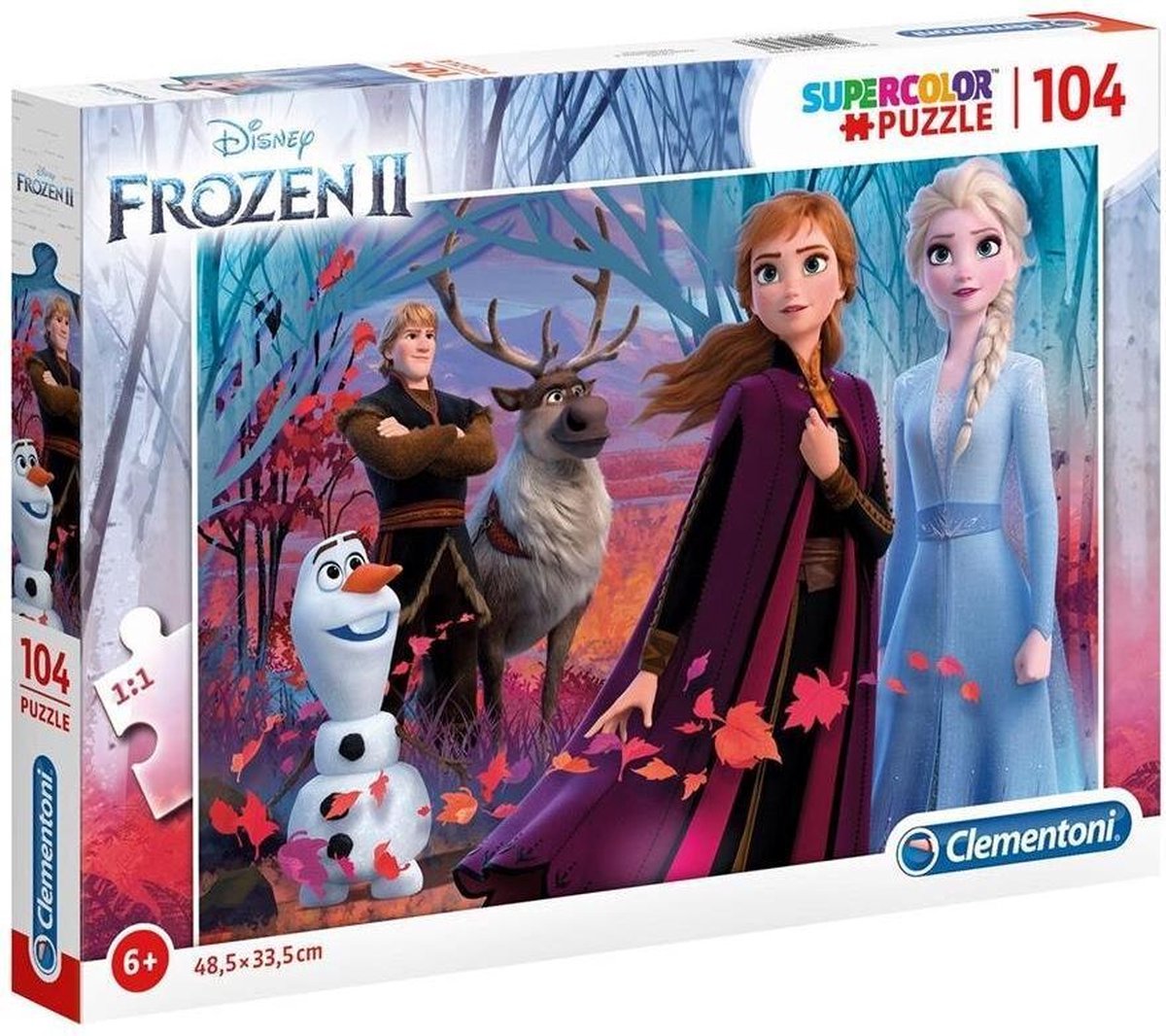 Clementoni Legpuzzel Frozen 2 104 Stukjes 48,5 X 33,5 Cm