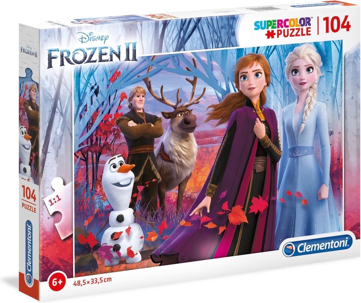 Clementoni Legpuzzel Frozen 2 104 Stukjes 48,5 X 33,5 Cm