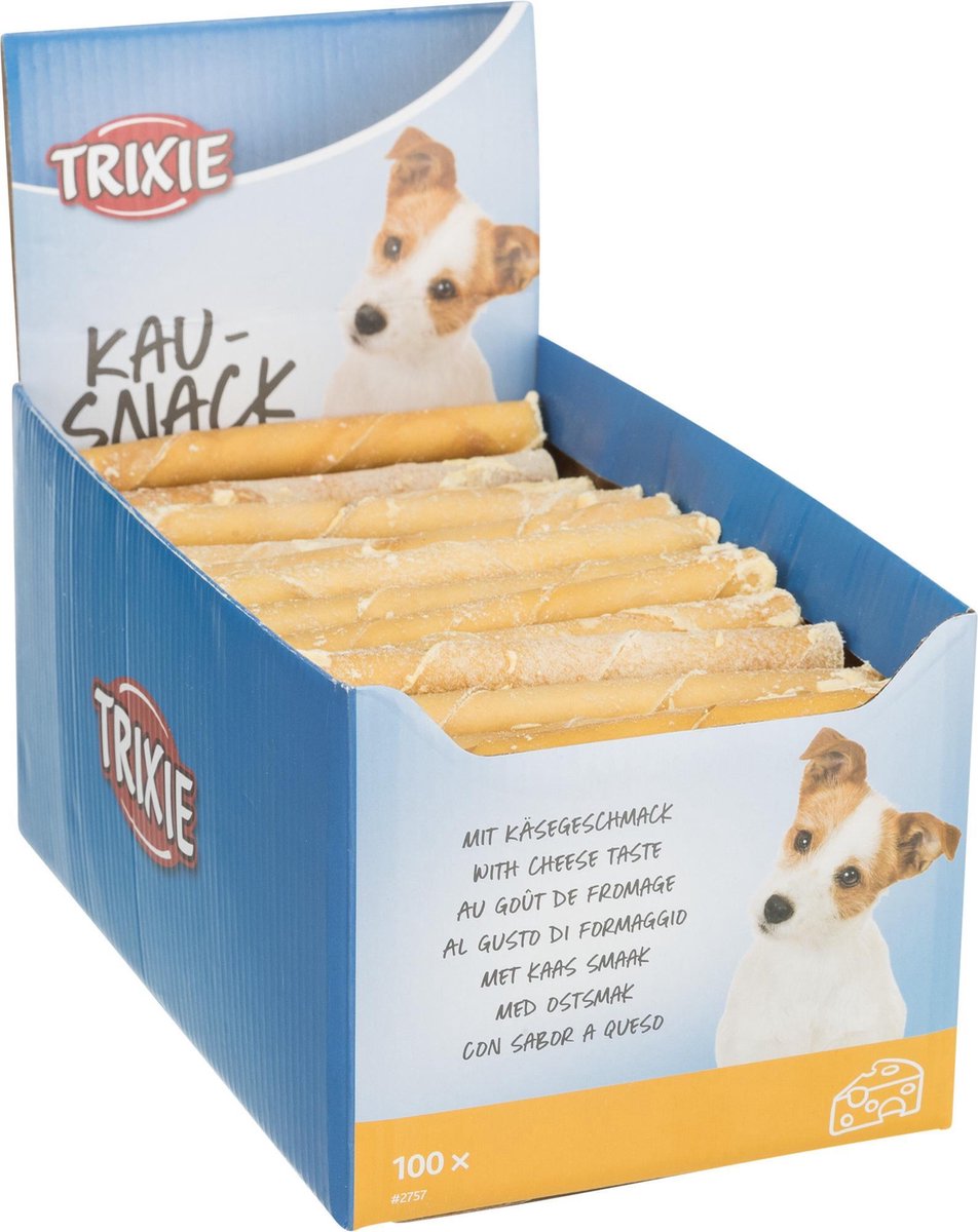 Trixie Kauwrol Gevuld Met Kaas - Hondensnacks - Kaas 12 cm 22 g