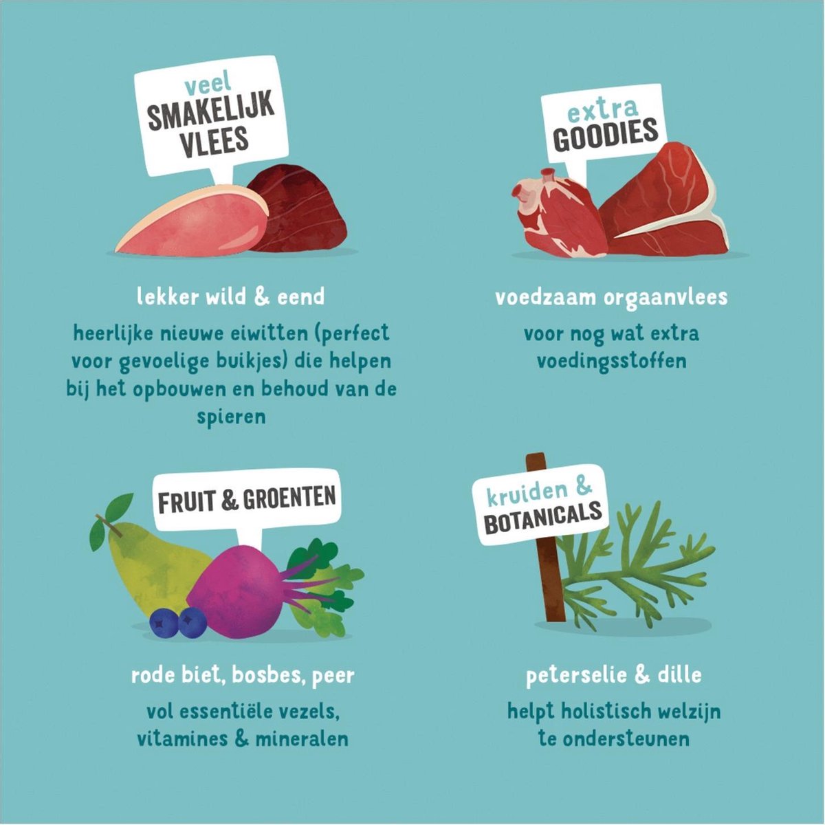 Edgard&Cooper Kuipje Game Duck Adult 300 g - Hondenvoer - Wild&Eend