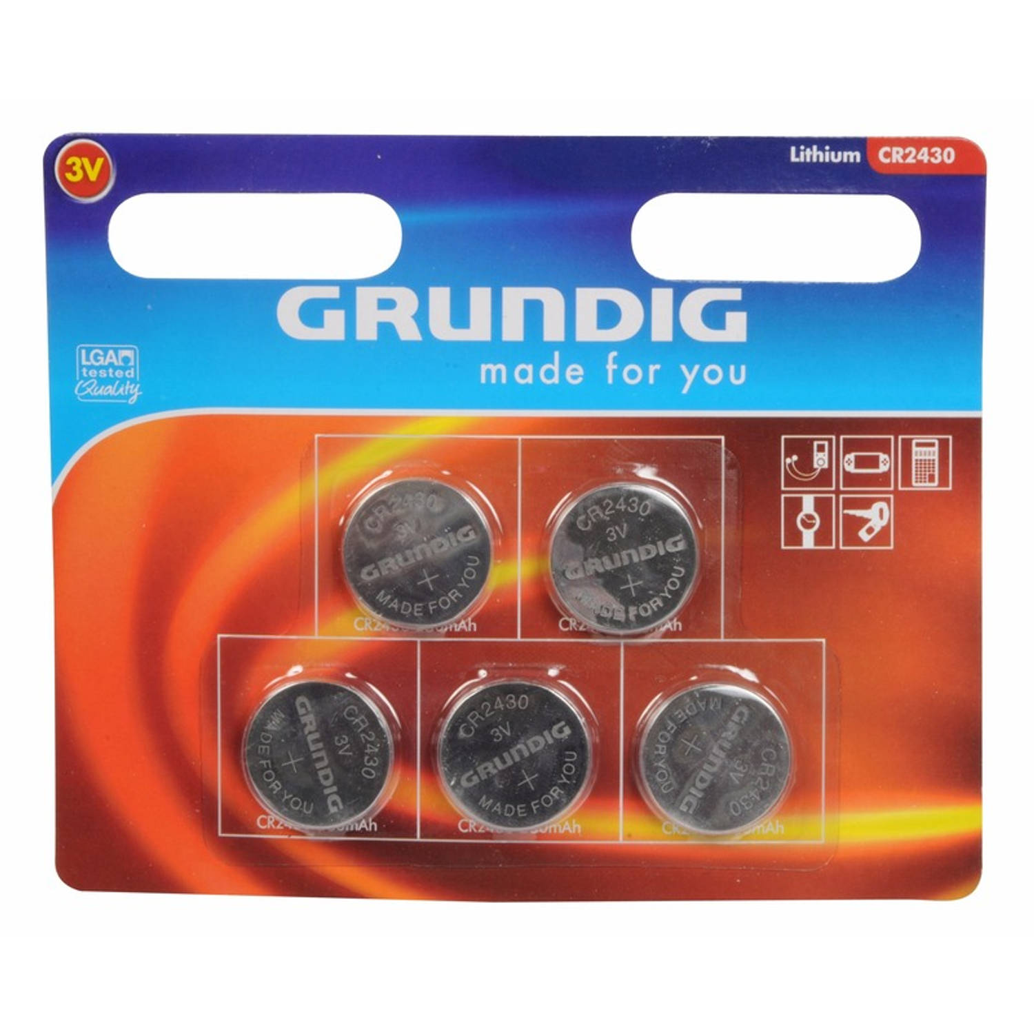 Grundig Knoopcel Batterijen 15 Stuks Cr2430 3v