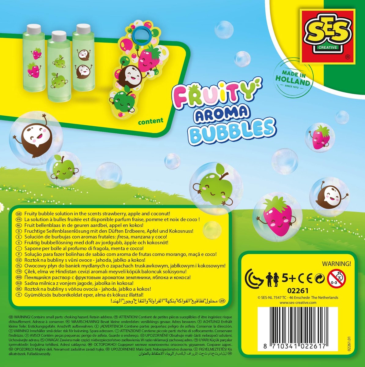 Ses Creative Bellenblaas Fruitgeur 3x200ml