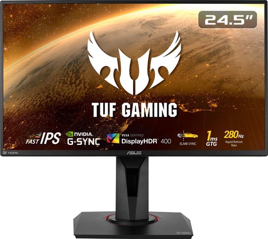Asus TUF VG259QM - Full HD IPS Gaming Monitor - 25 inch - 240hz