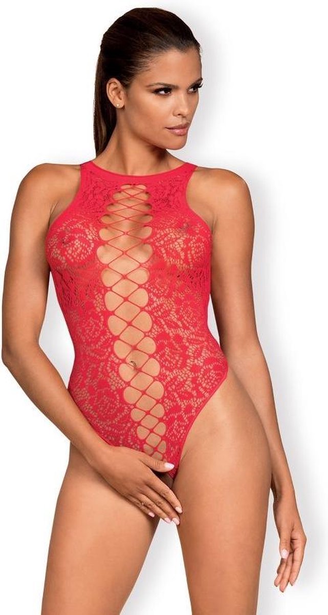 Obsessive Body met kantdesign Spice me up - Rood