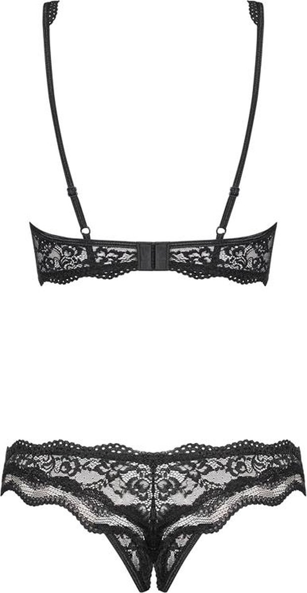 Obsessive Open Bh-setje Luvaea - Zwart