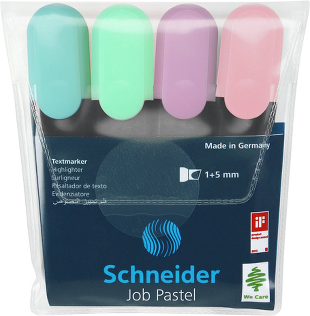 Schneider Electric Tekstmarker Job Pastel Kleur Ass. Etui A 4st.