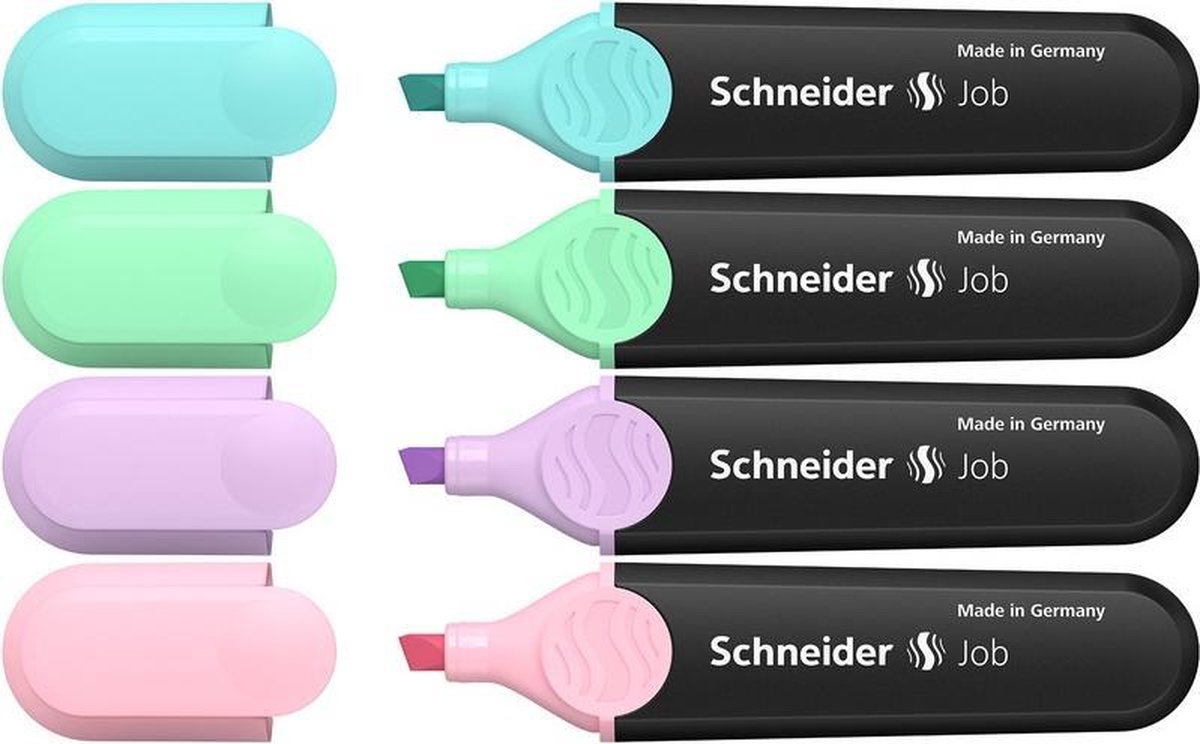 Schneider Electric Tekstmarker Job Pastel Kleur Ass. Etui A 4st.
