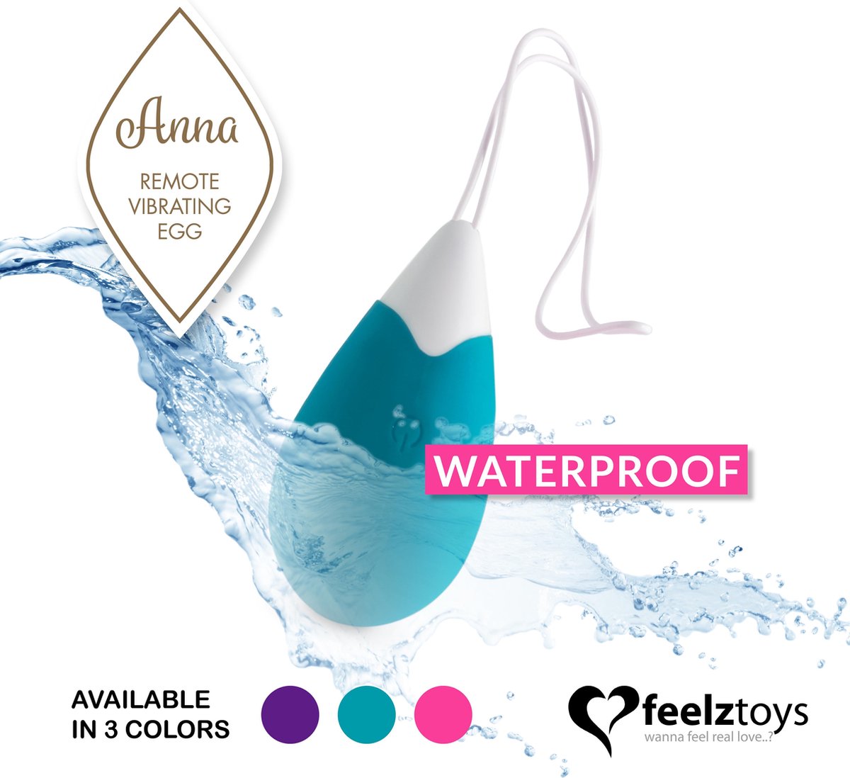 Feelz Toys - Anna Vibrating Egg Remote - Groen