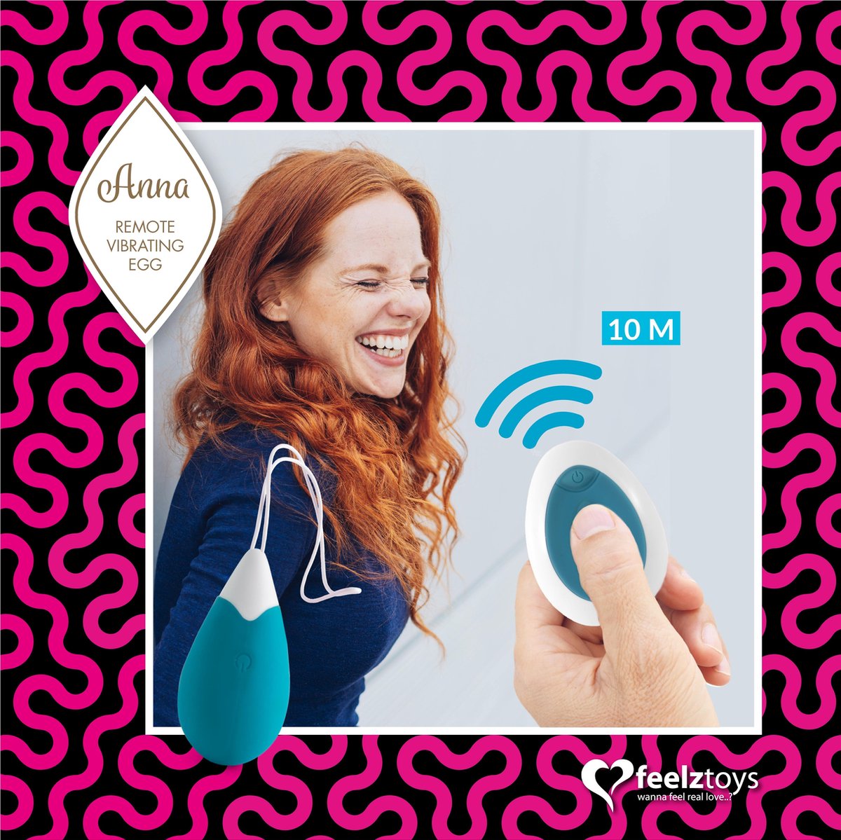 Feelz Toys - Anna Vibrating Egg Remote - Groen