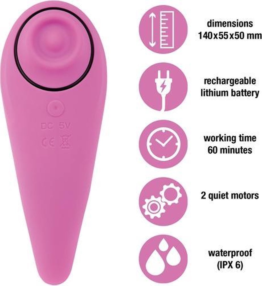 Feelz Toys Femmegasm Clit Vibrator pink - Roze