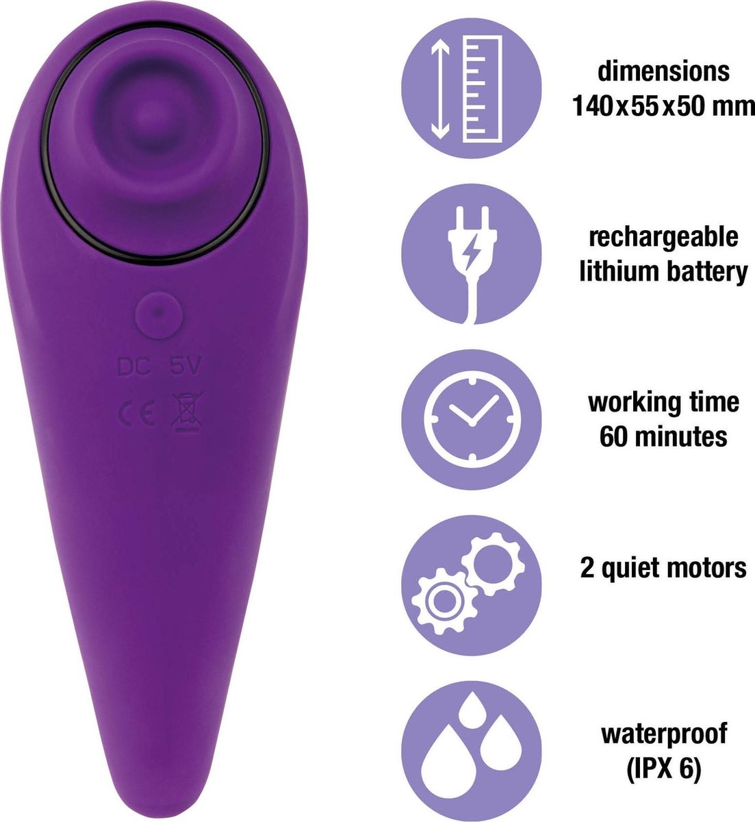 Feelz Toys Femmegasm Clit Vibrator - Paars