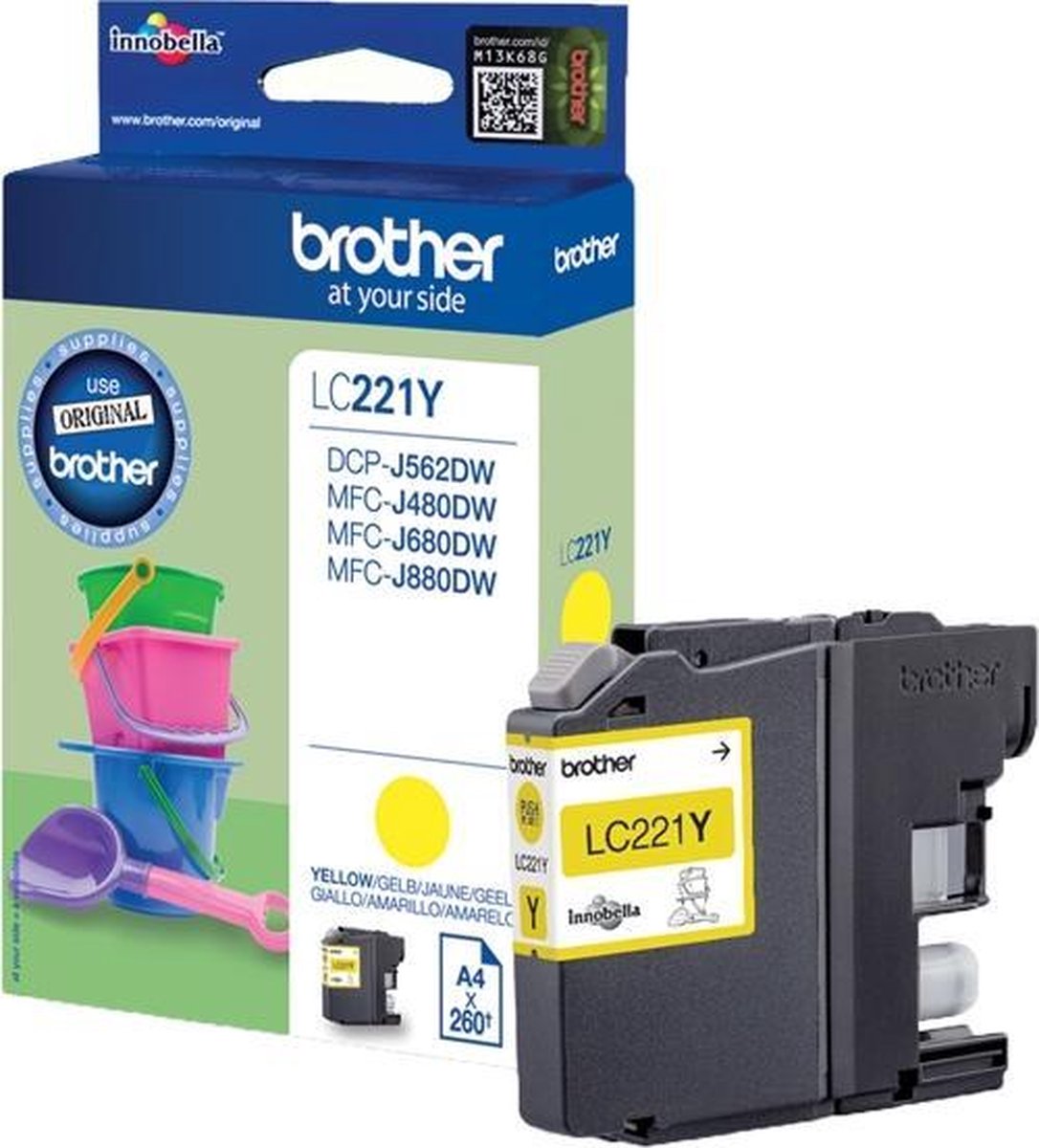 Brother LC221Y - Inktcartridge / - Geel