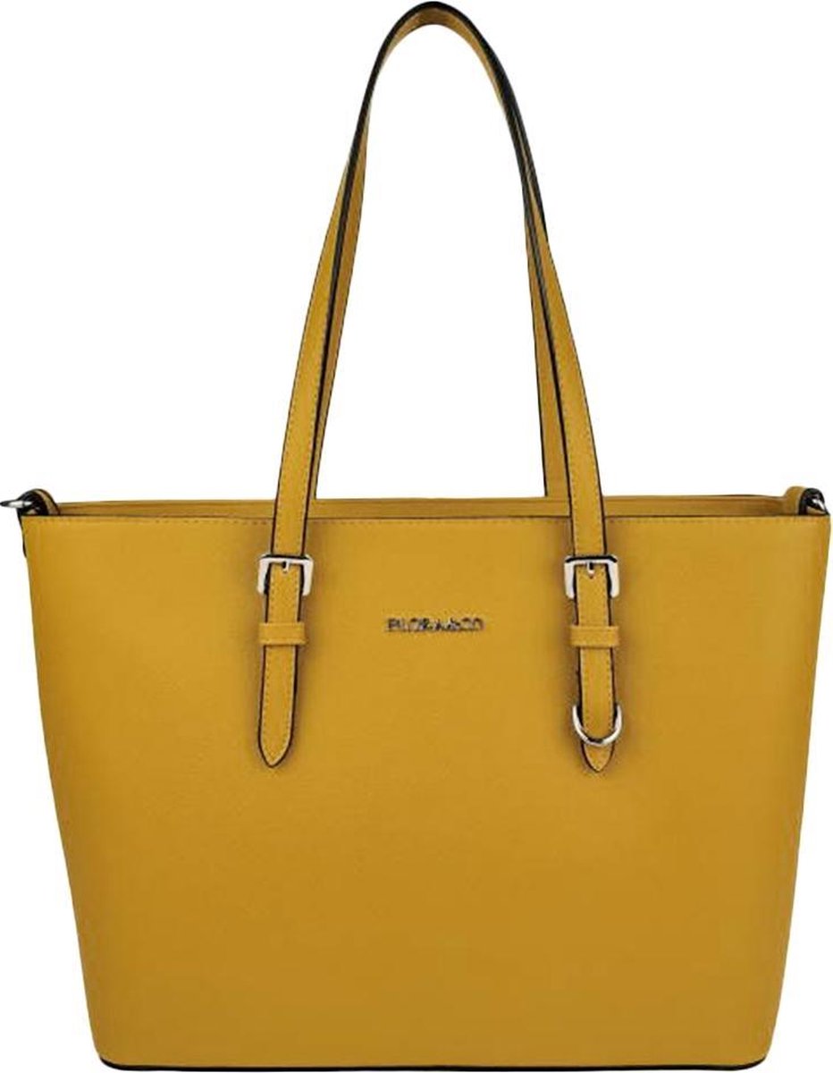 Flora & Co Shoulder Bag Saffiano Yellow