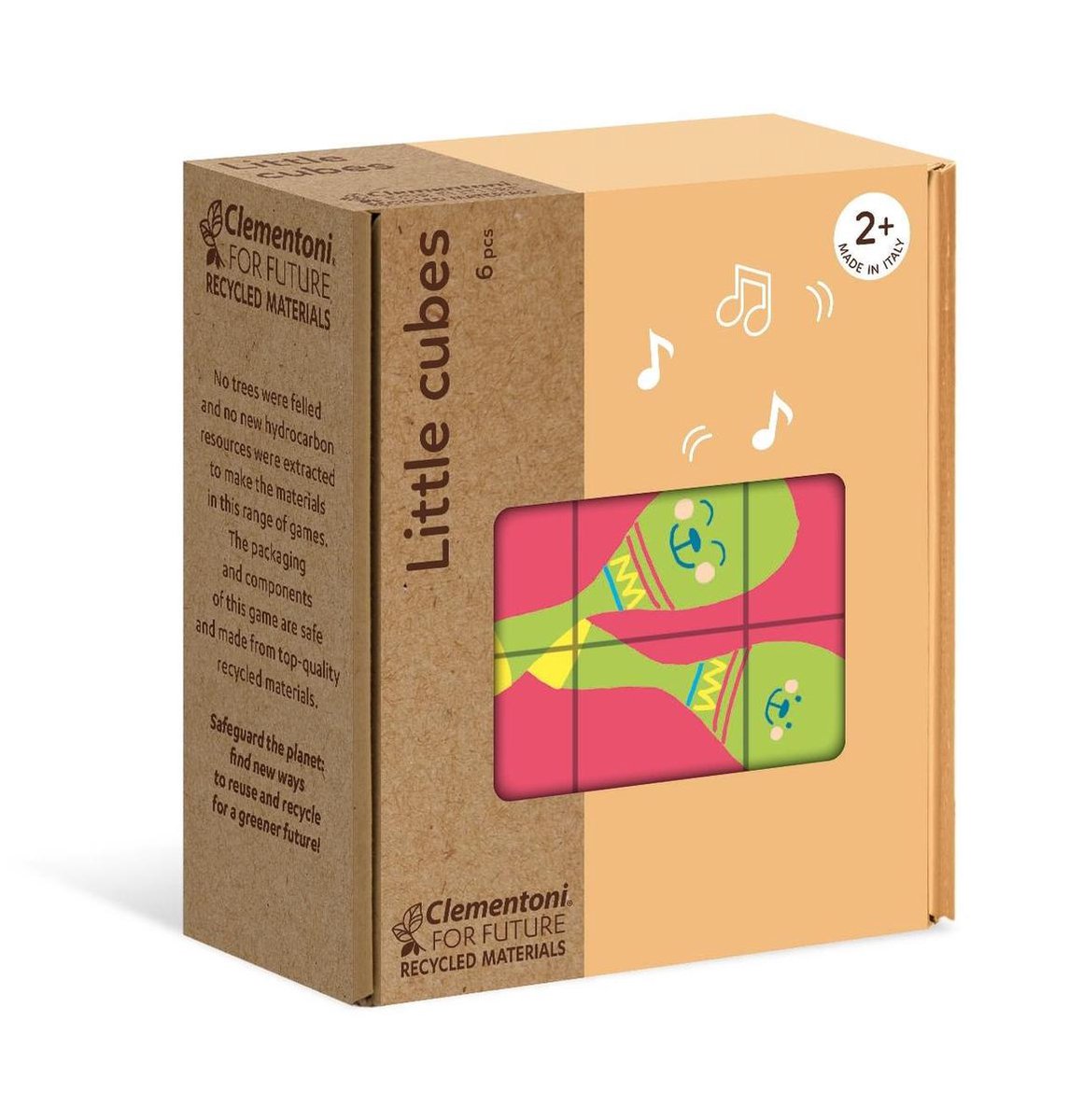 Clementoni Blokkenpuzzel Little Cubes Child Junior Hout 6-delig