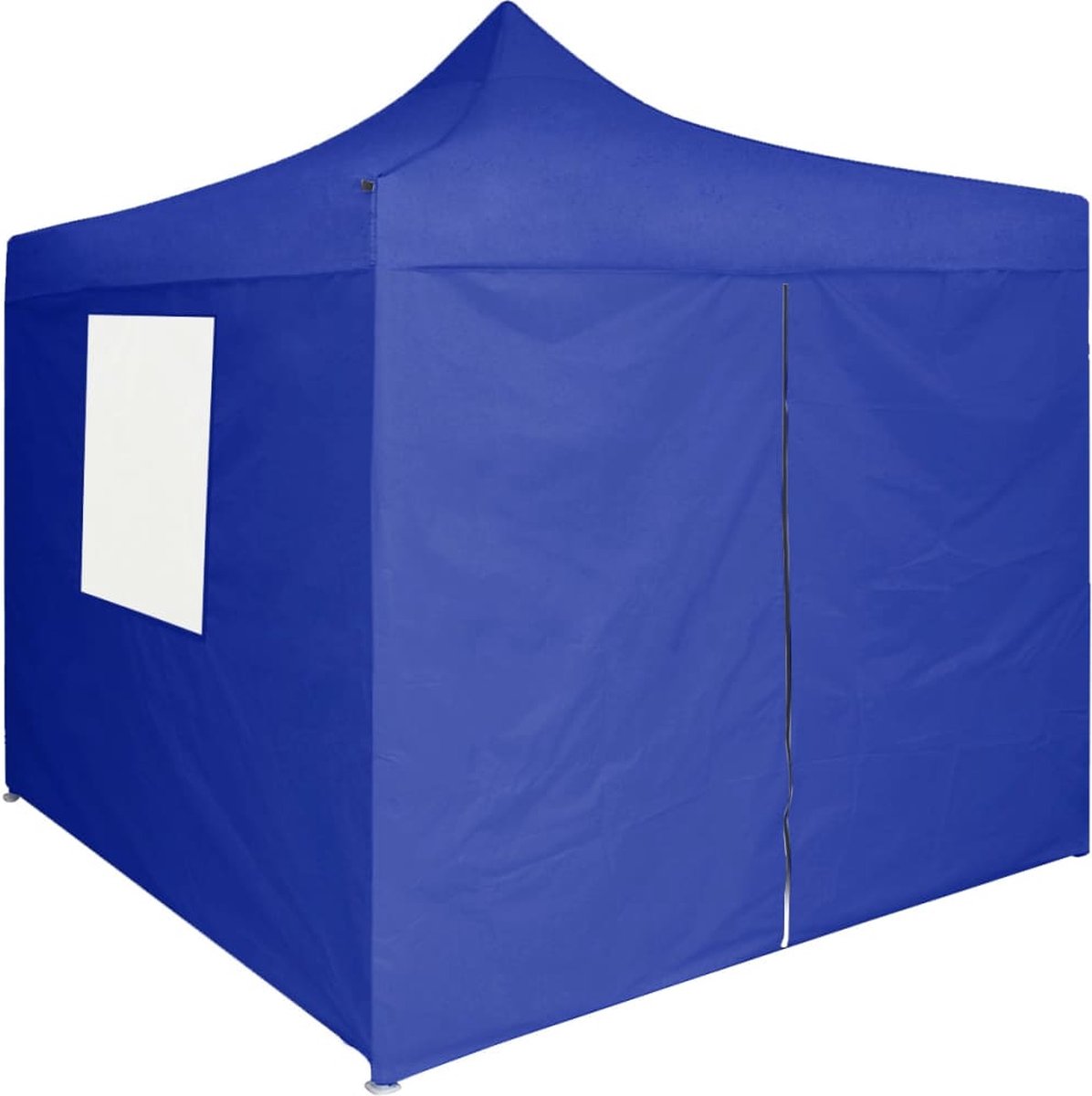 Vidaxl Partytent Met 4 Zijwanden Inklapbaar 2x2 M Staal - Blauw