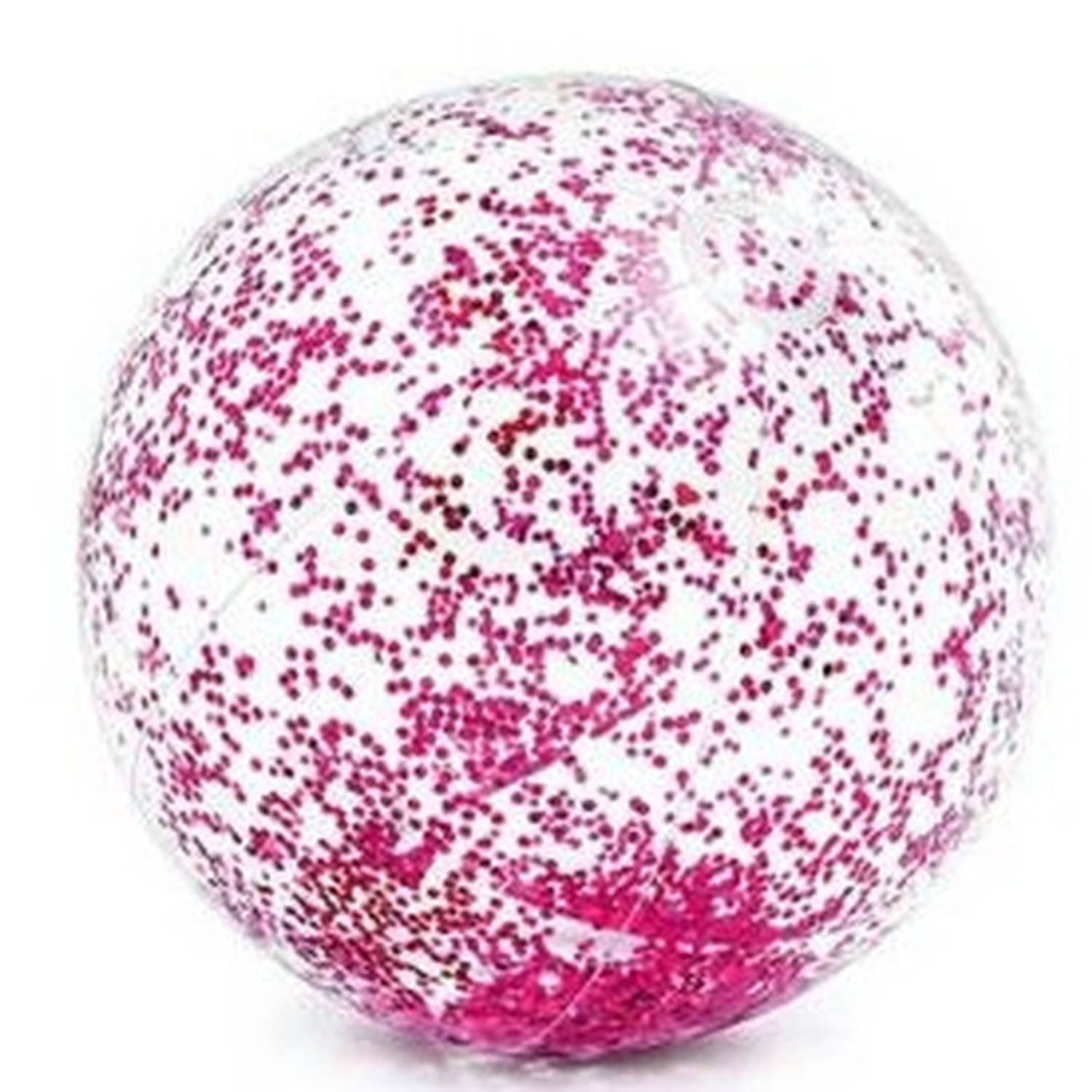 Intex Opblaasbare Glitter Strandbal 71 Cm Speelgoed - Buitenspeelgoed Strandballen - Opblaasballen - Waterspeelgoed - Roze