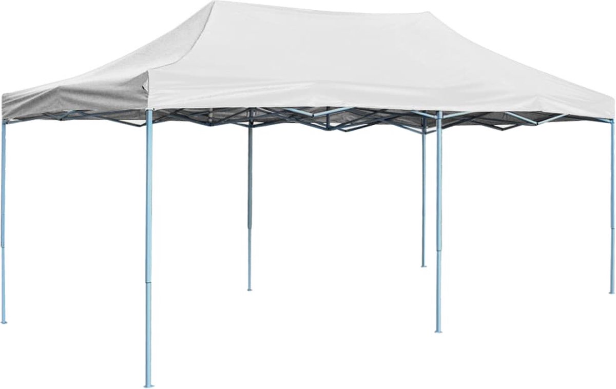 Vidaxl Partytent Inklapbaar 3x6 M Staal - Blanco